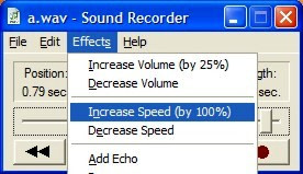 Sound Recorder — Increase Speed